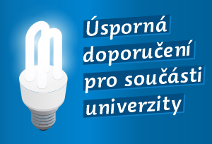 Úsporná doporučení pro součásti univerzity